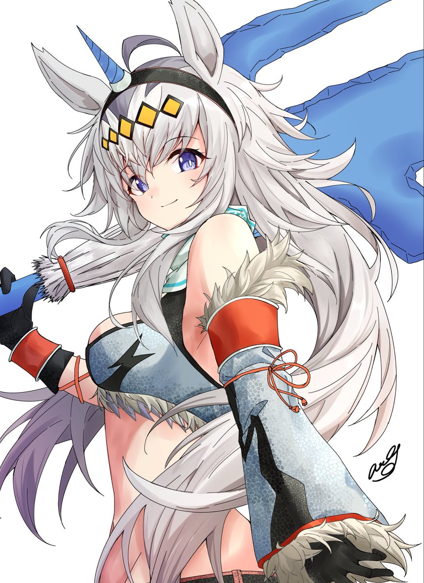 amaxa58700's tweet photo. モンハン×ウマ娘イラストも再販しまふ https://t.co/77s8AbvWv9
