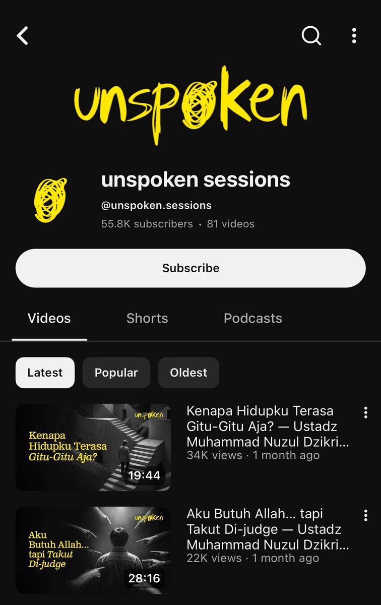 lilaccountz's tweet photo. sebagai muslim, aku menyarankan teman teman muslim lainnya utk PLEASEEEEE TONTON channel full podcast dgn ust Nuzul Dzikri hafidzahullah ini dehhh!!!!

semuanya bahas tentang apa apa yang kita galau-in dlm kehidupan sehari hari🤧 https://t.co/afKXmgLRcR