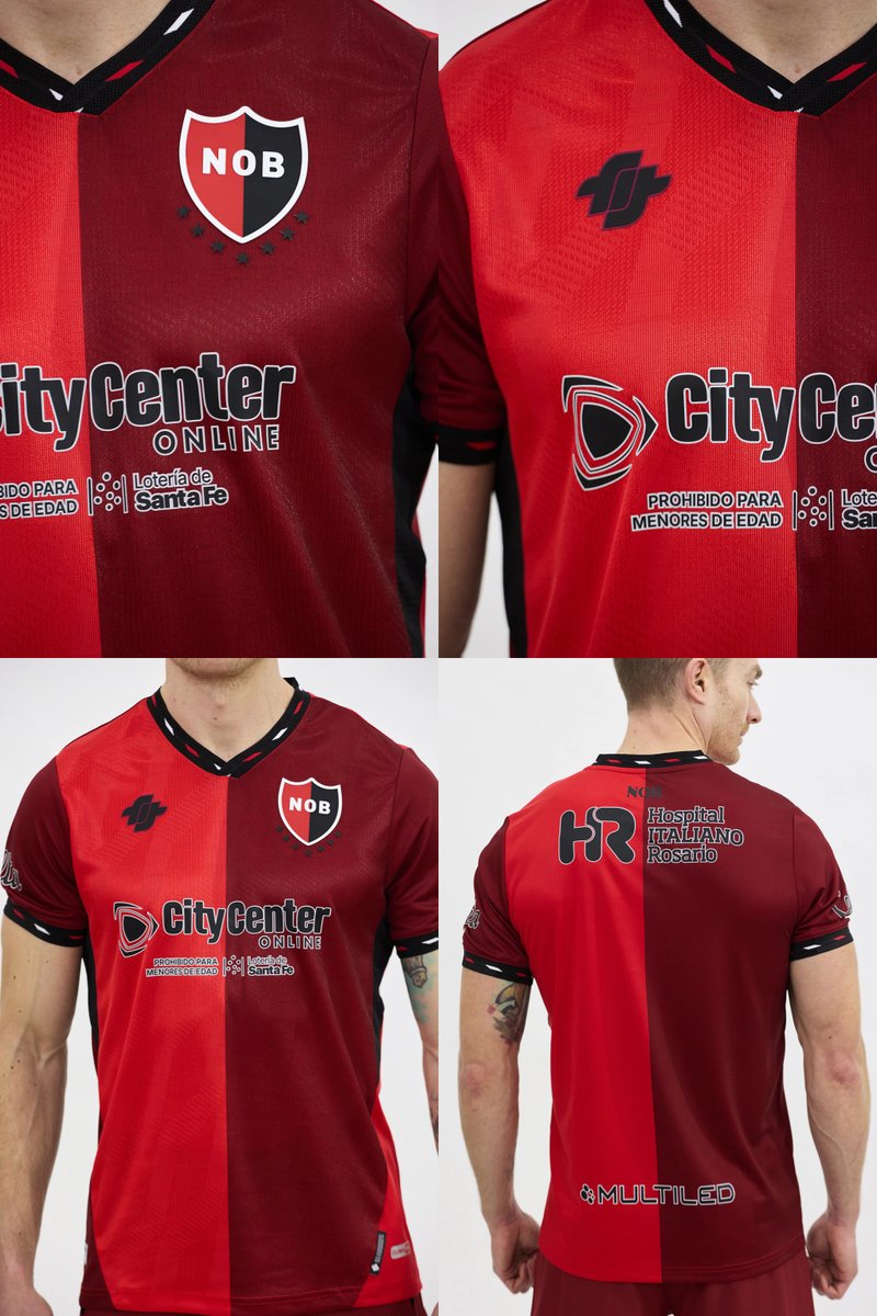 EleteTSC's tweet photo. 🇦🇷🔴 Newell's Old Boys (@Newells) lanzó su tercera camiseta AIFIT 2026/27.

Diseño de mitades en tonos rojos, con vivos negros que alojan figuras en rojo y blanco. Escudo del club en sus colores oficiales y logos negros. https://t.co/kCLK1g9GYx