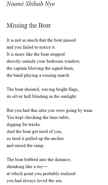 toddedillard's tweet photo. fantastic final line in this Naomi Shihab Nye poem from today's Paris Review poem-a-day https://t.co/rZF5qRv1mc
