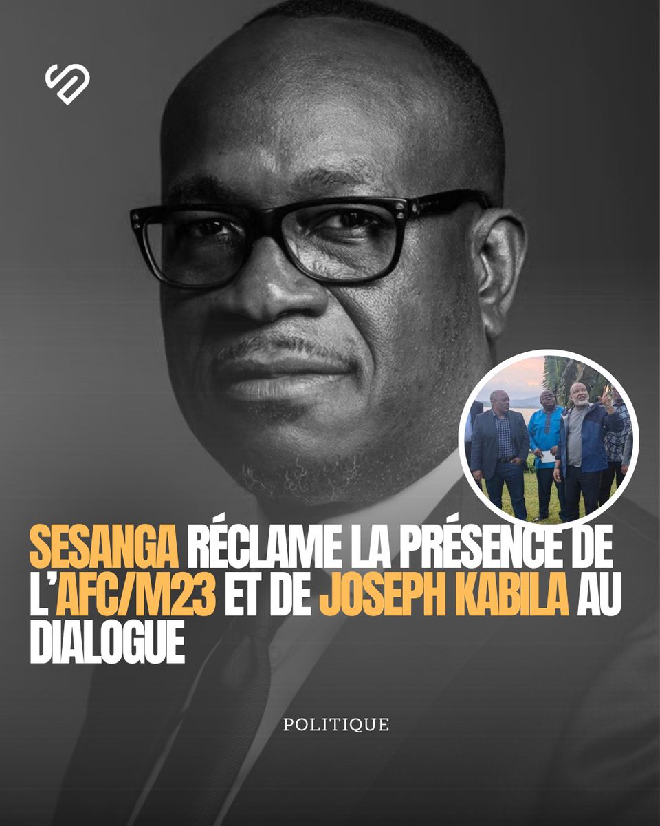 MOTEMA_CD's tweet photo. 🤍🇨🇩 Dialogue national : Delly Sesanga réclame la présence de l’AFC/M23 et de Joseph Kabila à la table des discussions. https://t.co/I70jRsaOyr