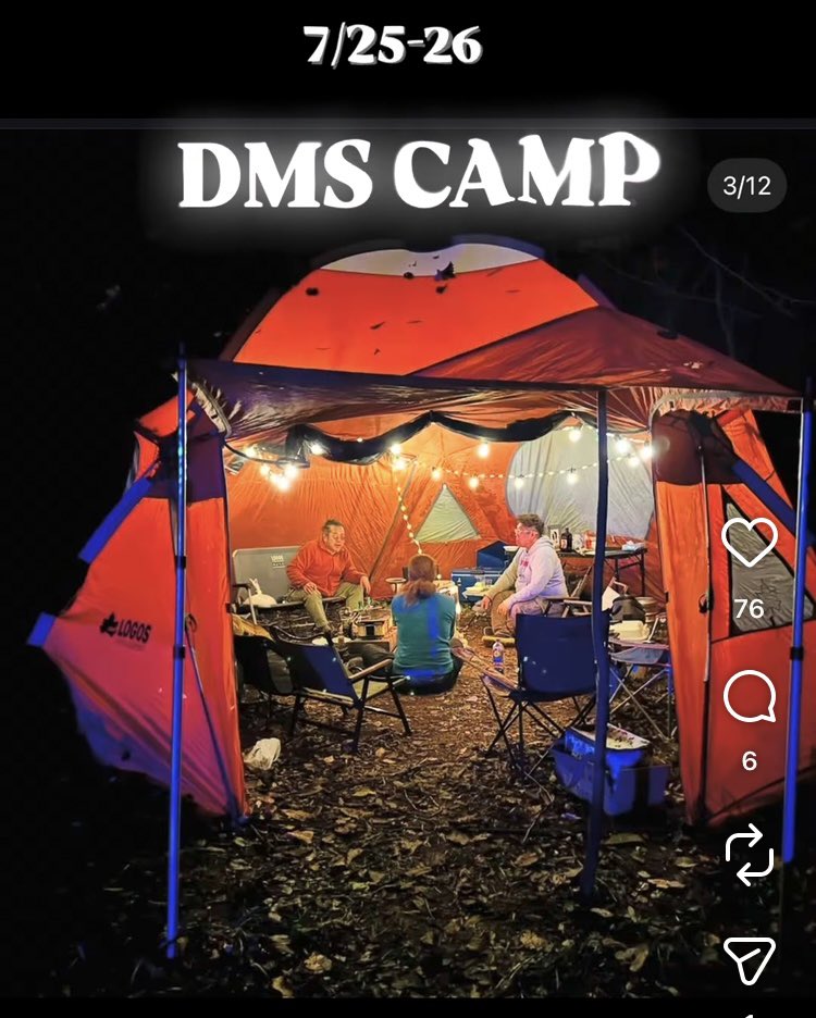lonelytadpoles's tweet photo. 7/25〜7/26
札幌市南区某所でDMSキャンプ開催⛺️
知り合いの知り合いで繋がりましょうの『enjoint 』なキャンプイベント。
年々、参加者が増えて今回の参加予定は30名以上。
ロンリーさんのフォロワーさんなら参加可能、希望の方はDMくださいな。
ロンリーさんと愉快な仲間達に会いに来てくださいねー https://t.co/TBdE36zyNP