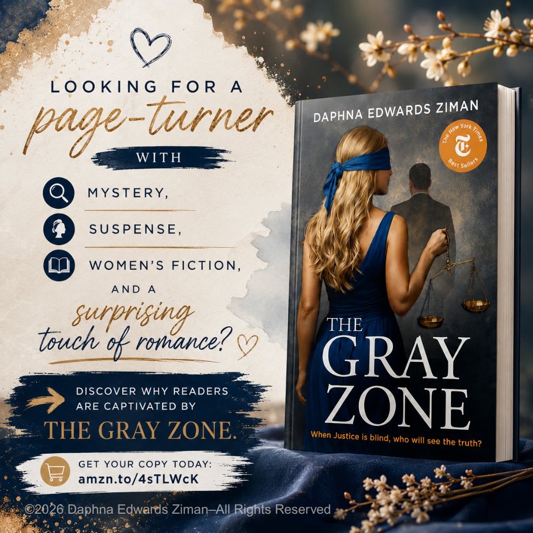 zimanbooks's tweet photo. Looking for your next page-turner? 

Mystery. Suspense. Women's fiction. A surprising romance.

Discover why readers love The Gray Zone.

https://t.co/KmD9gKVdND

#TheGrayZone #ThrillerBooks #BookRecommendations #WomensFiction #DaphnaEdwardsZiman https://t.co/hw3jre5wXa