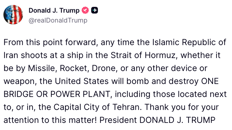 The White House tweet media