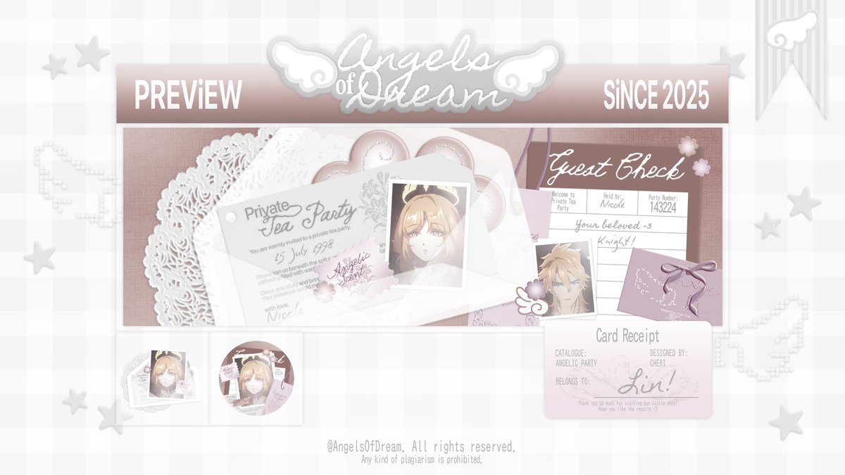 AngelsOfDream's tweet photo. JULY orders have been wrapped! 🪽

thank you so much buat teman teman yang sudah mau mampir ke Angels! we had so much fun editing all of your orders &amp; we love every pieces of them, here are some of our favorite results 🤍

(4/12) https://t.co/Vr0eFTjyNK
