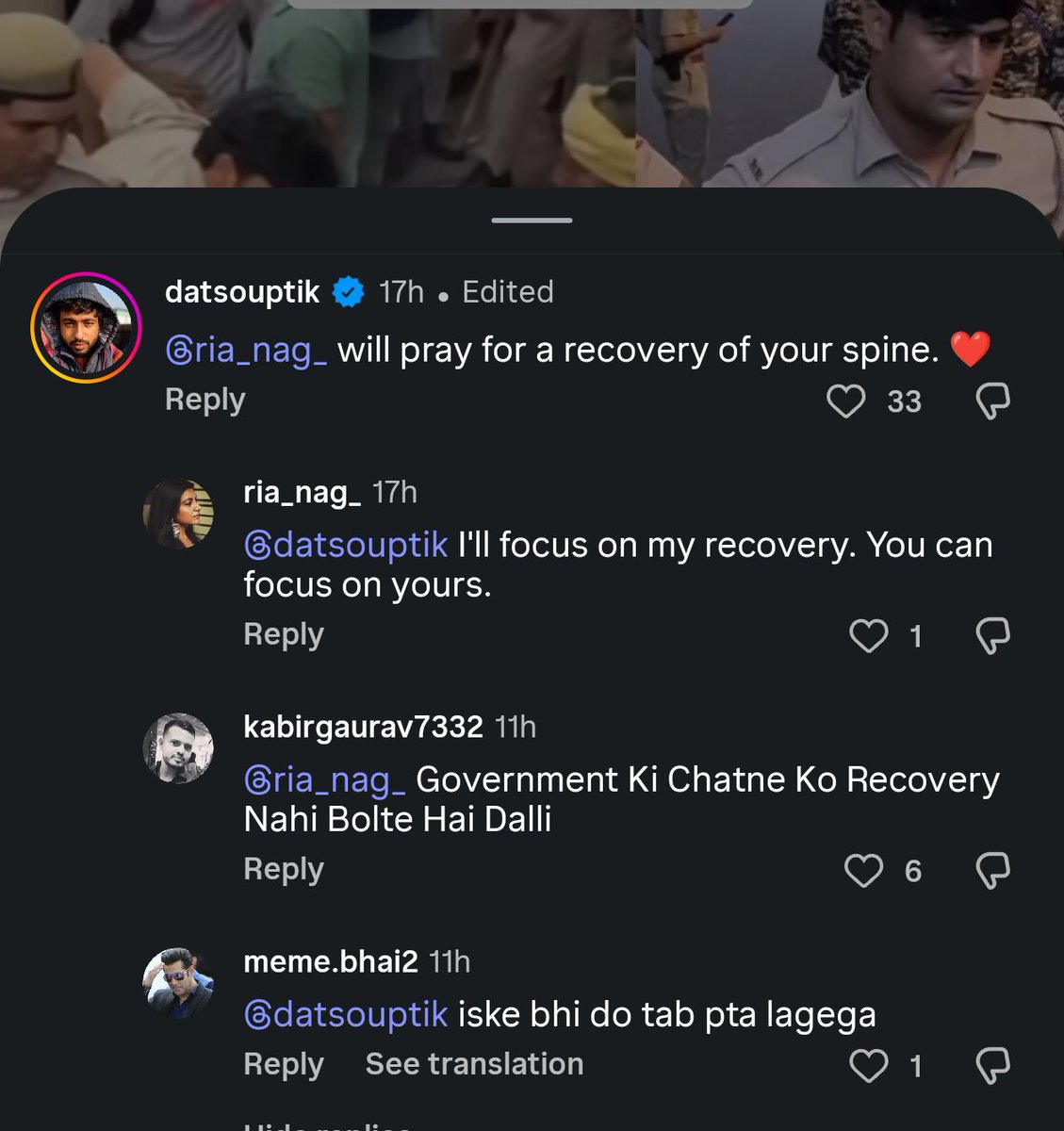 nagria3's tweet photo. A journalist from @htTweets tagged me, to prove that my stand was wrong, and the replies that followed were filled with hostility. It's a reminder of how easily public conversations can turn into personal attacks. And on top of that, the video appears to have been slowed down, https://t.co/x5VoX9Algn