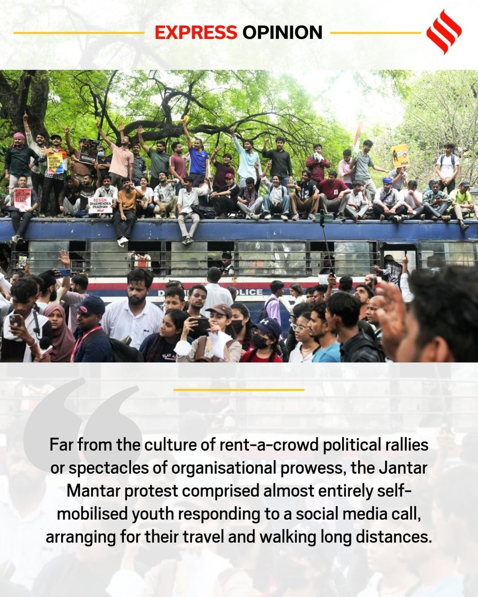 ieopinion's tweet photo. #ExpressOpinion | I was part of the protest march in Delhi. Democratic politics took a new turn

Written by: @_YogendraYadav 

Read: https://t.co/mXsj9Vsn0X https://t.co/aGeejFQfY5