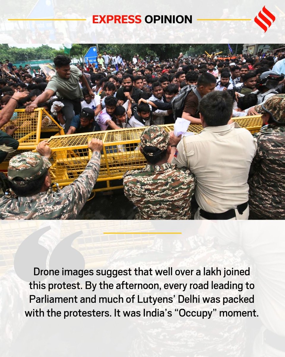 ieopinion's tweet photo. #ExpressOpinion | I was part of the protest march in Delhi. Democratic politics took a new turn

Written by: @_YogendraYadav 

Read: https://t.co/mXsj9Vsn0X https://t.co/aGeejFQfY5