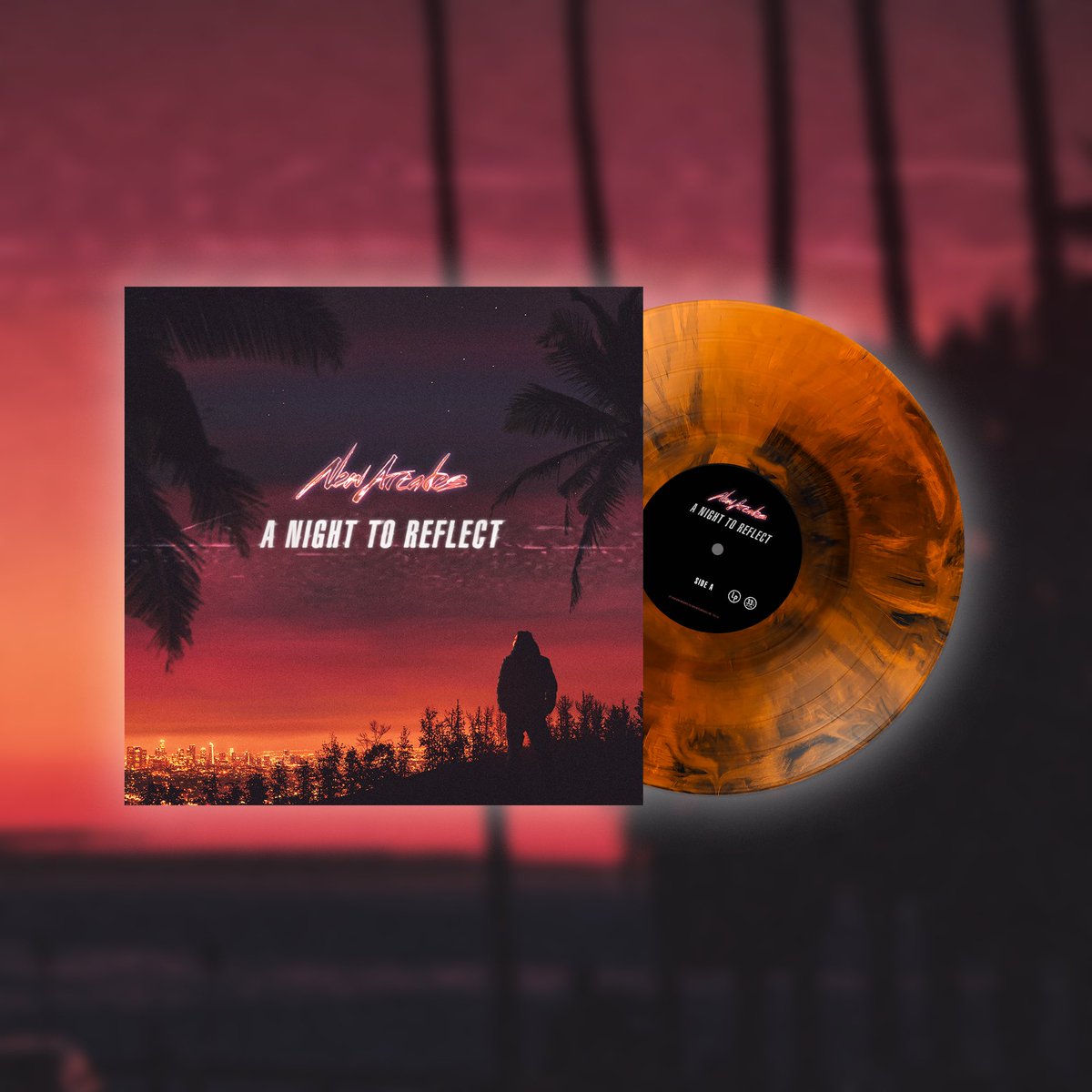 TimeSlaveRec's tweet photo. A Night To Reflect 
The brand new album by @NewArcades - launches this Friday

Vinyl / Cassette / CD available via TSR ⏳

https://t.co/8igfYy975V

#newarcades #vinyl #synthwave #synthpop https://t.co/u2o2X7NiYv