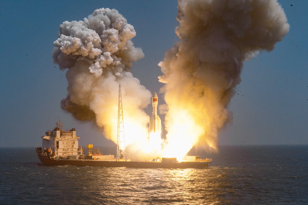 ChinaMilBugle's tweet photo. #SeaLaunch #SolidRocket
#Gravity1 #ChinaSpace
#SatelliteLaunch #TaiyuanSatelliteLaunchCenter
#SpaceNews #RocketLaunch #YangtzeRiverDelta https://t.co/ujUQLo4pyw