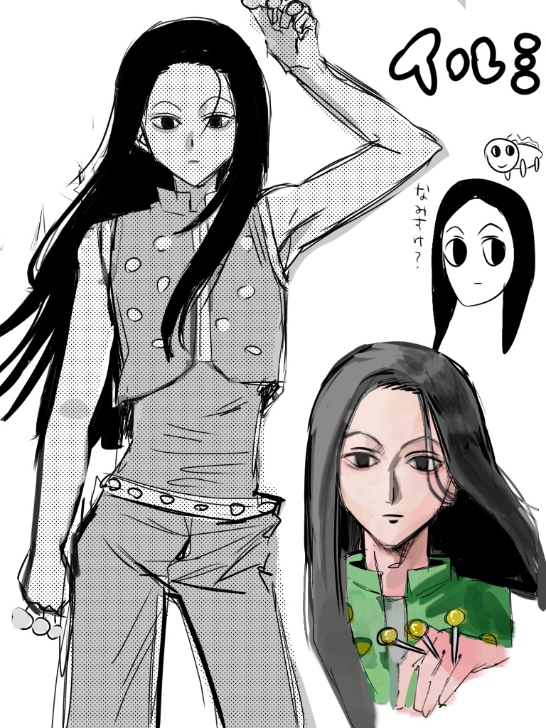 honkide_maji's tweet photo. うろおぼえ絵と模写絵とイﾉﾚミ絵と若イル絵 https://t.co/vrG9Lje5lY