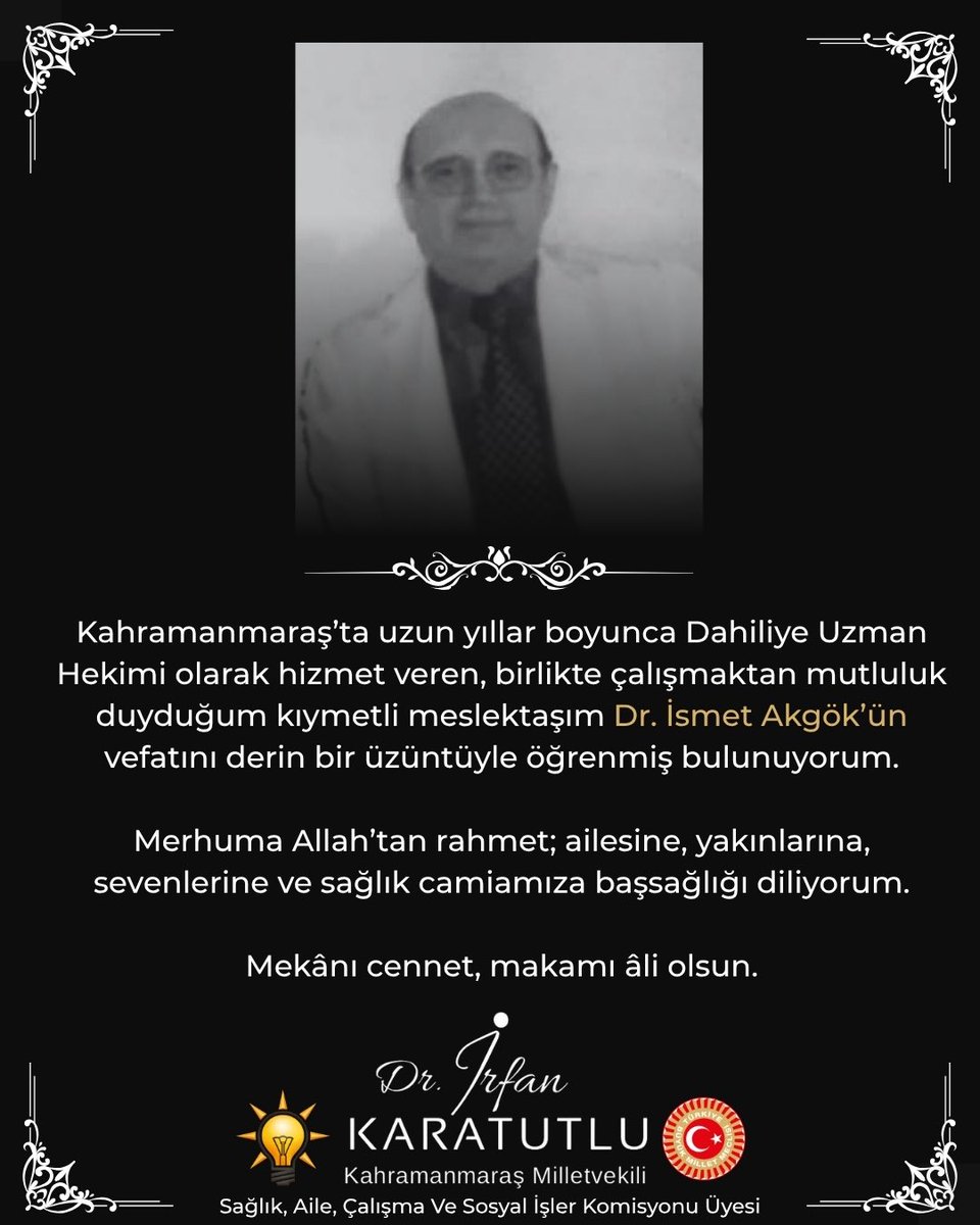 Dr. İRFAN KARATUTLU tweet media