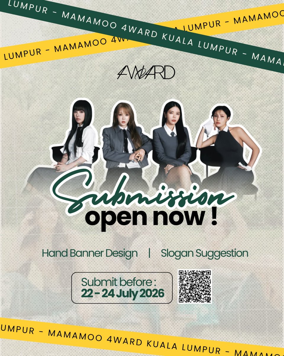 MooU_MY's tweet photo. Hello Malaysian moomoos!

We are gathering your creative ideas and suggestions for our fan project's slogan and hand banner! 

Submit here: https://t.co/pNBCN7maTZ

#mamamoo #mamamooinkl #mamamooinkl2026 https://t.co/JZdTUDAWKW