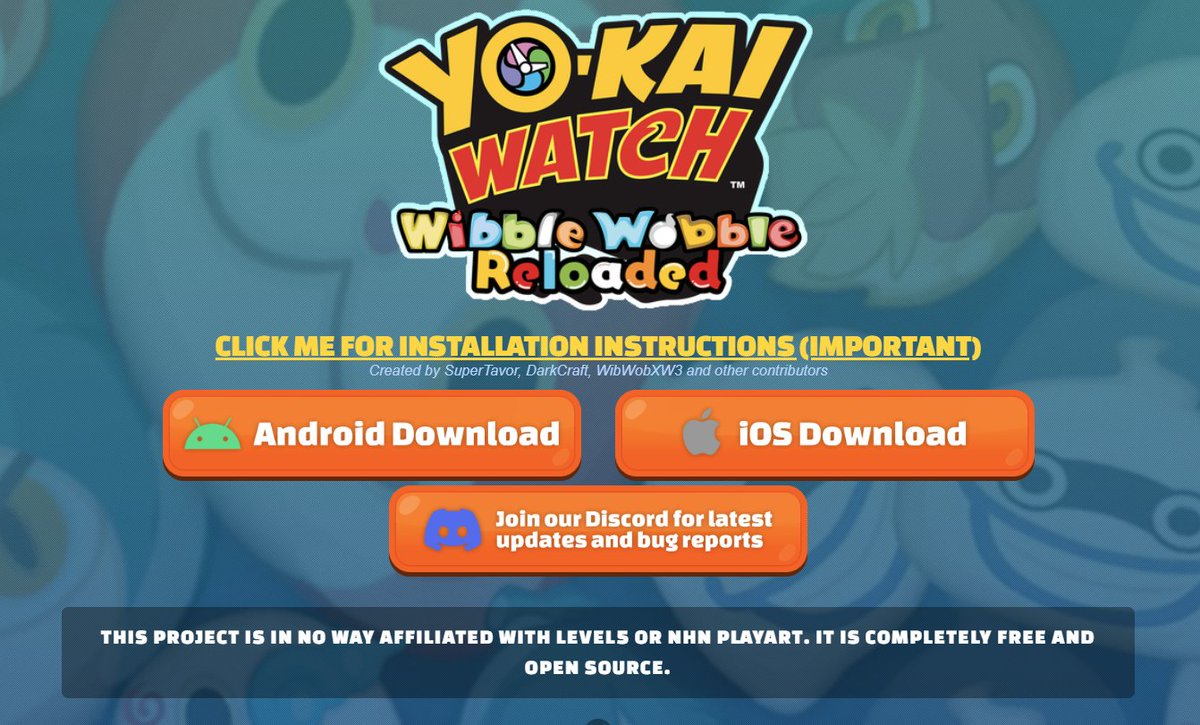 Level5Hub's tweet photo. YO-KAI WATCH Wibble Wobble Reloaded, un proyecto hecho por fans que devolvía el juego tras su cierre fuera de Japón, ha sido eliminado a petición de LEVEL-5.

Otro proyecto de la comunidad que desaparece, igual que ocurrió con el port de YO-KAI WATCH 2. En fin... https://t.co/V4kUw8YvCb