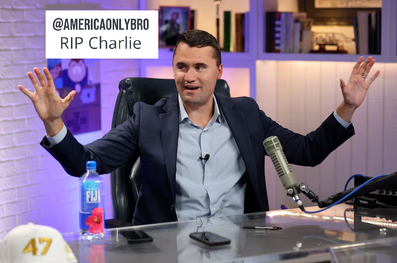 AmericaOnlyBro's tweet photo. If you are on the "Tyler Robinson shot Charlie Kirk with a 30-06" side, and you think @RealCandaceO is "DeMoNiC" for asking important questions, and you think the security team was trying to save his life on 9/10/25, and you think Erika is an innocent grieving widow, there are a few things you will need to explain to get more of us over to your side: 

🔎 Google searches involving the case that were sent BEFORE it happened. 

🔎 Gun dogs not finding any guns. Gun mysteriously being found by FBI when they arrived instead.

🔎 The very strange behavior of TPUSA staff, upper management and their CEO Erika Kirk. 

🔎 Discord confession sent after Tyler Robinson was in custody. 

🔎 Charlie text messaging more than 1 person that he thought he was going to be killed. "They're gonna kill me."

🔎 Security Team communicating with Ben Shapiro from back of the SUV. Updates could happen after critical moments when he is being cared for at Hospital. 

🔎 Crime scene being excavated for its soil and completely paved over with concrete sealing in any residue or evidence that may have went against mainstream narrative. 

🔎 TPUSA / Erika Kirk reversing many positions Charlie had before he died. (Thomas Massie Support is just an example)