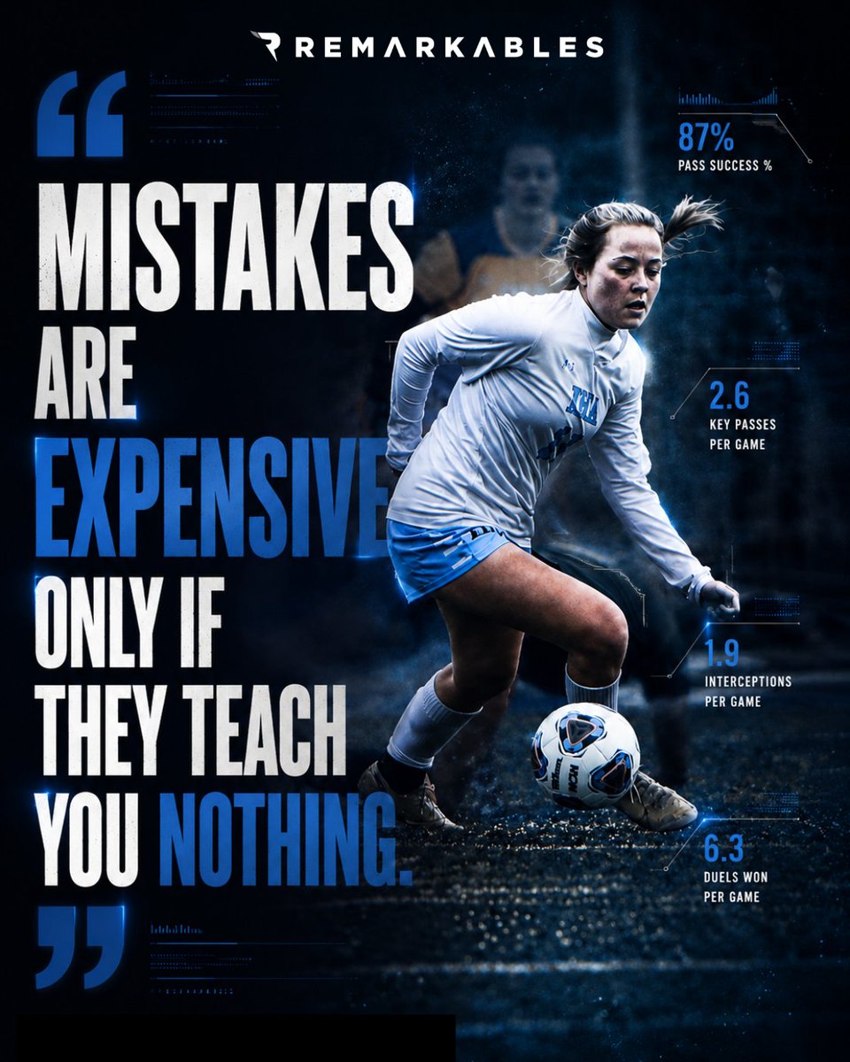 RemarkablesFC's tweet photo. The fastest way to improve isn't avoiding mistakes, it's learning from them.
#BeRemarkable
@ImYouthSoccer @ImCollegeSoccer @SteveCoxonCSN @ProvenSports @TopDrawerSoccer @TheSoccerWire @TheECNL @GAcademyLeague @PrepSoccer @ECNLgirls https://t.co/2VOy2Whuxy