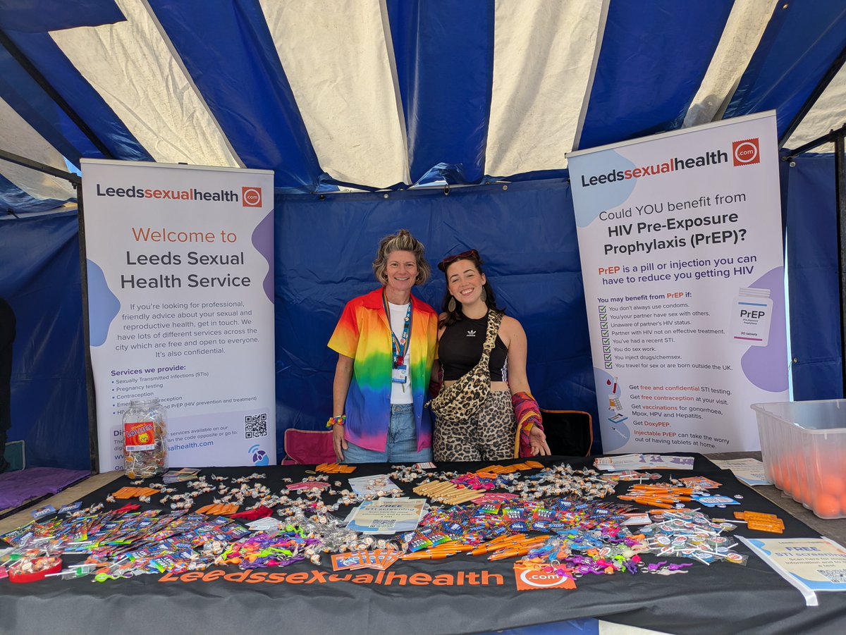 LeedsSexHealth's tweet photo. We had a great time at the Leeds Pride Festival @leedspride on Sunday!

Our outreach team was all smiles and welcoming, celebrating the LGBTQIA+ communities.
Thank you to everyone who stopped by our stand, who scanned the QR codes.

Some pictures from the festival 🫶🏼 https://t.co/YESVFyO6gd