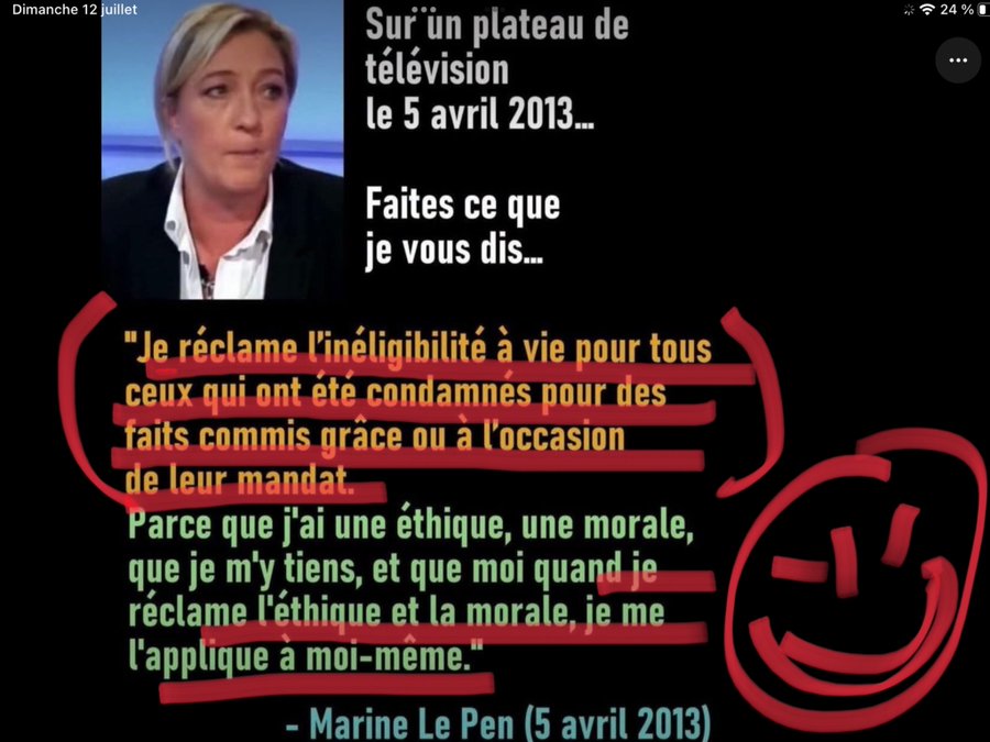 CaderoMax's tweet photo. Sans être pessimiste .
MLP en admettant que sa candidature soit valorisée , ce qui n'est pas évident !
ça serait comme d'habitude un doigt dans l'oreille et l'autre dans le c.l  
Ce qui ne pourra surprendre personne .
En n'oubliant pas les raisons du pourquoi (annexées) https://t.co/OehSdar9JJ