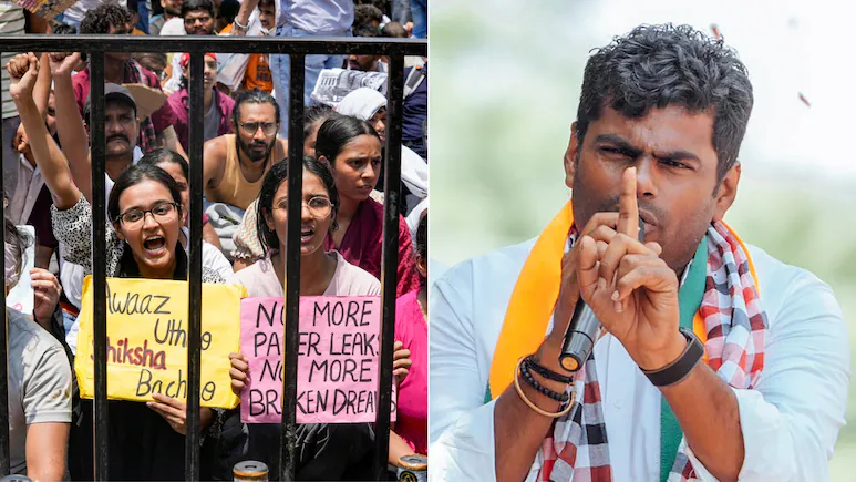 ndtv's tweet photo. "NEET Paper Leaked Thrice In 5 Years, Yet No Accountability": K Annamalai
https://t.co/58vgmljUvR https://t.co/3NQw6YoFpA