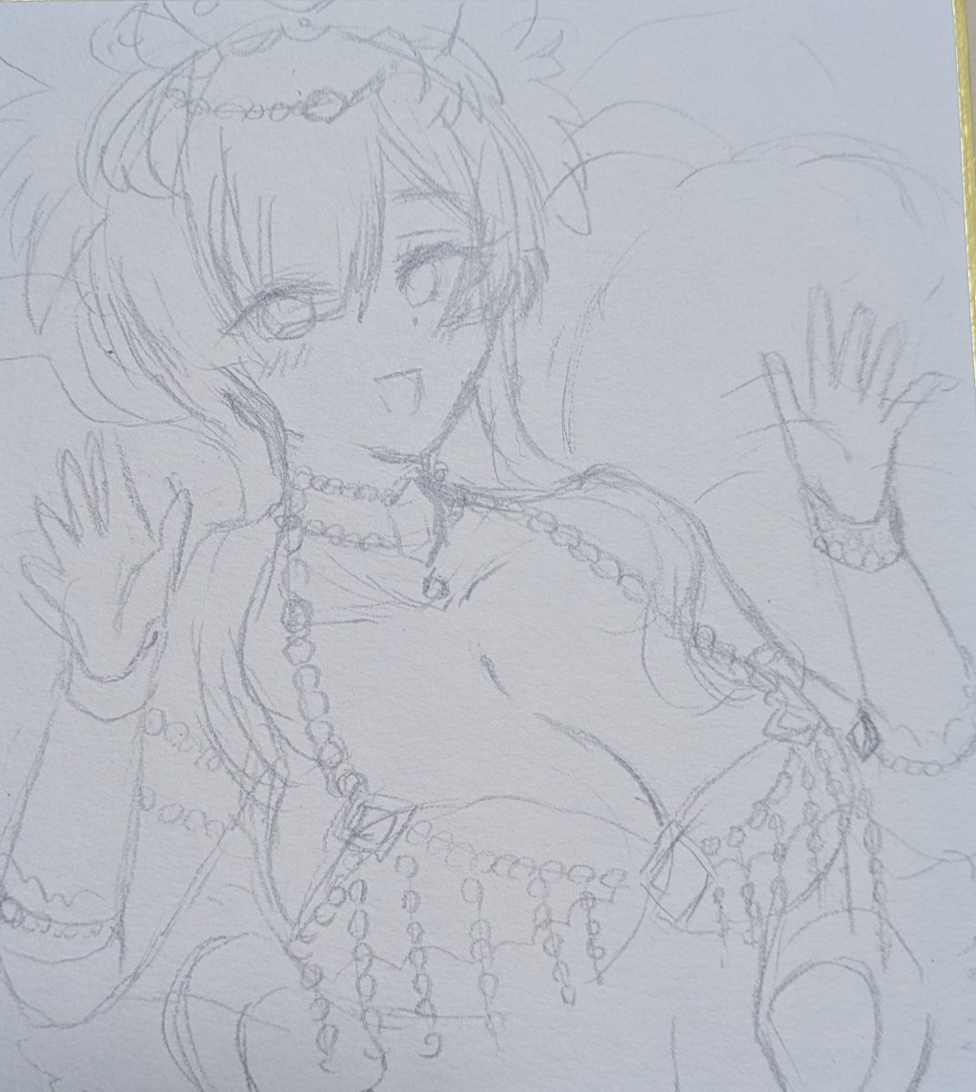 tuyuno121's tweet photo. 頑張ってサンバツミレさん描くんだよ https://t.co/flBsdT29k0