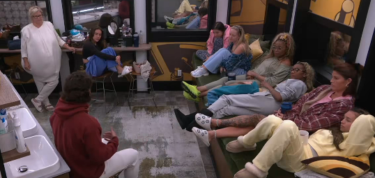 rbbq's tweet photo. Things You "Need To Know" - Day 15 #BB28

1. Dee promises her vote to Melody
2. Drew/Kamu form a Final 2, "The Handymen"
3. Barrett/Drew form "The Jugglers" as their Final 2
4. Barrett mentions Kamu as a possible nominee if he wins HoH
5. Angela worries about Drew and how he's playing
6. Yash/Devens/Barrett/Drew solidify their 4-man alliance from yesterday, "The Dabbers"
7. Rome pulls Barrett/Chuk/Drew/Kamu/Yash to tell them that he can be a shield for them if they keep him this week.  Dee barges into the meeting with Devens/Jason and asks why they were left out of an "all-guys" meeting
8. Rome makes the same pitch to the women, Jason swoops in after to say to keep him for the same reasons.

Eviction Scenarios: (as of now)
Jason vs. Melody: Jason Evicted
Jason vs. Rome: Rome Evicted (Devens says he's fine if Jason leaves)
Melody vs. Rome: Rome Evicted