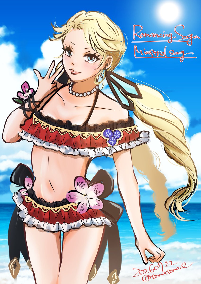 tomatonoe's tweet photo. 夏なので水着ミリアムちゃん！！！🔥 https://t.co/PItuHgmjYg