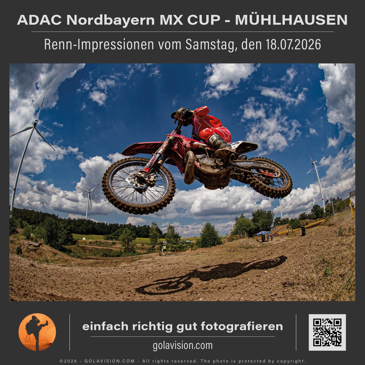 golavision's tweet photo. 📷 Renn-Impressionen aus Mühlhausen - 18.07.2026 - ADAC NORDBAYERN MX CUP 2026 auf der Motocross-Strecke am Pfenningstein des MC Mühlhausen e.V. Eine Fotogalerie mit weiteren Fotos ist jetzt auf https://t.co/GhKWQLCdtE oder direkt unter https://t.co/ZfyGCYS5WL online! #golavision https://t.co/oKXgLcnBdn