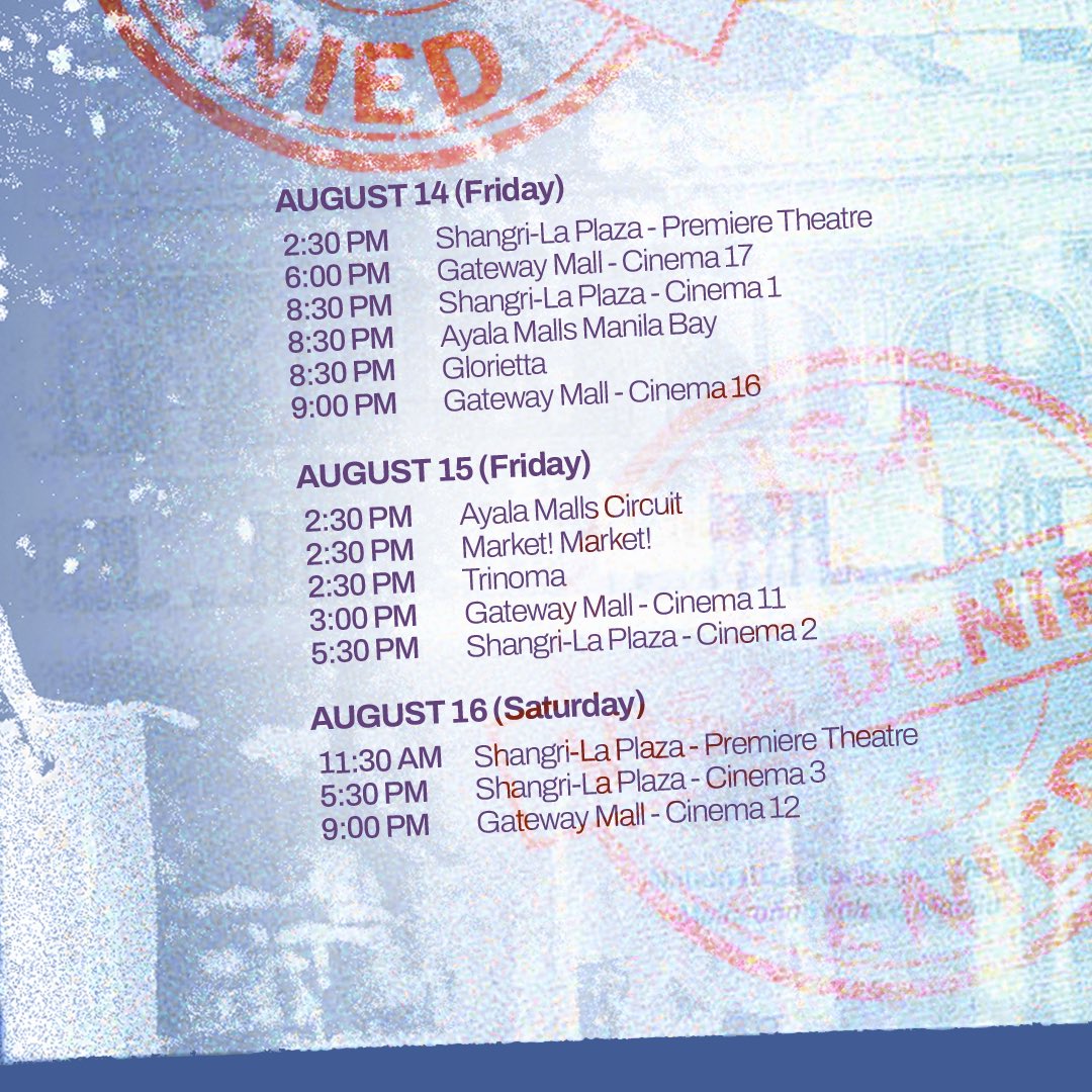 vahnpascual's tweet photo. 𝐒𝐓𝐀𝐓𝐔𝐒: 𝐑𝐄𝐉𝐄𝐂𝐓𝐄𝐃, an Official Entry to Cinemalaya 2026.

A Black Cap Pictures &amp; Clever Minds Inc Production

Catch from August 7–18, 2026, at Shangri-La Plaza, Ayala Malls Manila Bay, Ayala Malls Circuit, Glorietta, Market! Market!, TriNoma, and Gateway Cineplex 18 https://t.co/eGogCvnPqB