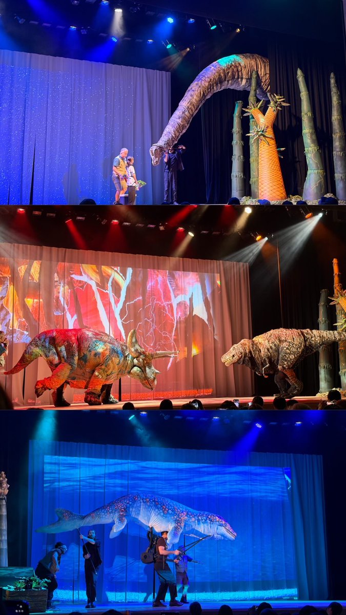 pa_____u's tweet photo. 恐竜パーク行ってきた～❕🦕
今までに無いくらい真剣なむすこが見れたし､大人も楽しかった🫂終演後もう1回見たいって泣いてたからまた行けたらいいな😿💞今日の浅草は当日券もあったし空席もチラホラあったから恐竜っ子にめちゃくちゃおすすめ❕ https://t.co/7nQInp8J5m