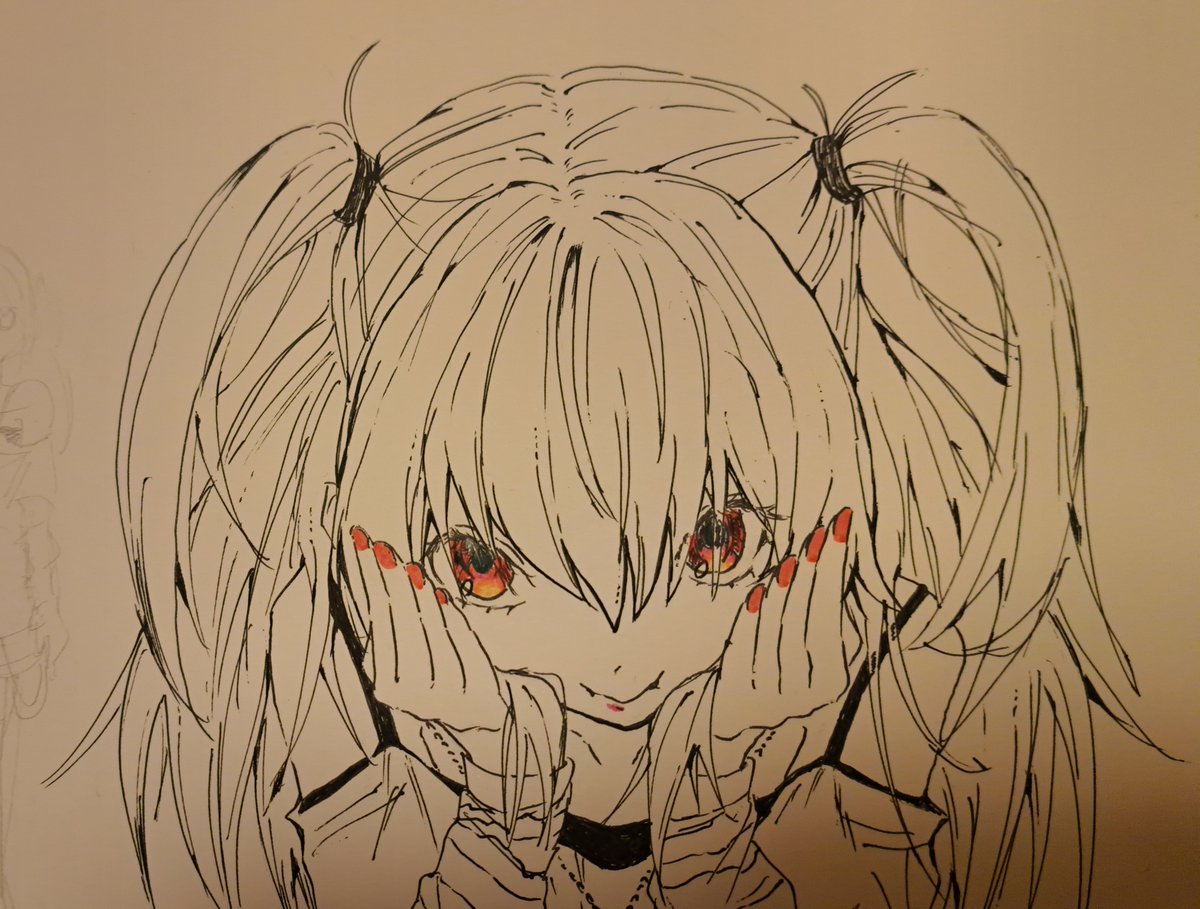 lmnwep7's tweet photo. ミサミサってわかりづらいけど　なんか可愛い絵描けた　＃DEATHNOTE https://t.co/wkaSXhCs7E