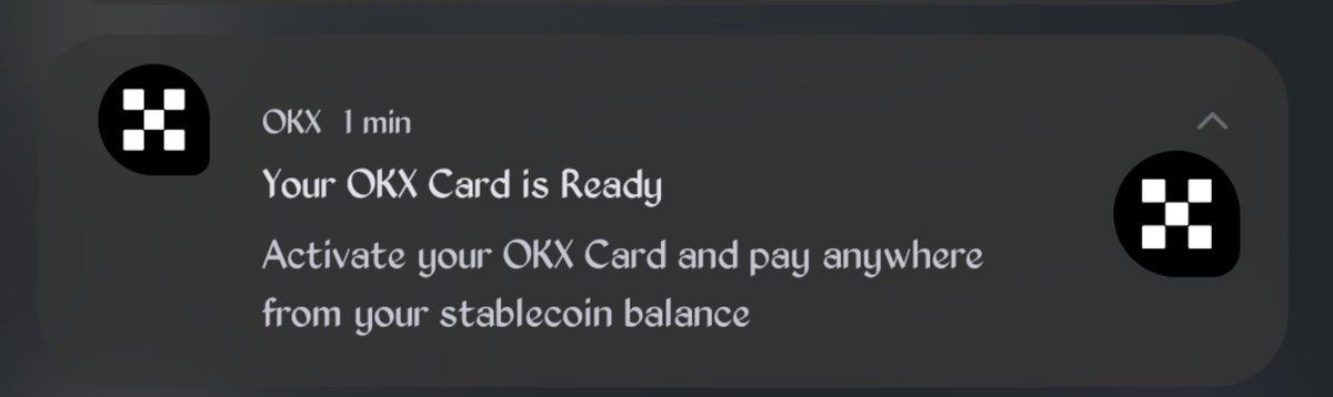 Intr0br0ther's tweet photo. Get your OKX USD Card for FREE while the offer is still available!

Don't wait until the opportunity is gone. Secure yours today before the story changes.

OKX came back with lot of opportunities 

@okx https://t.co/YGkeN922Au
