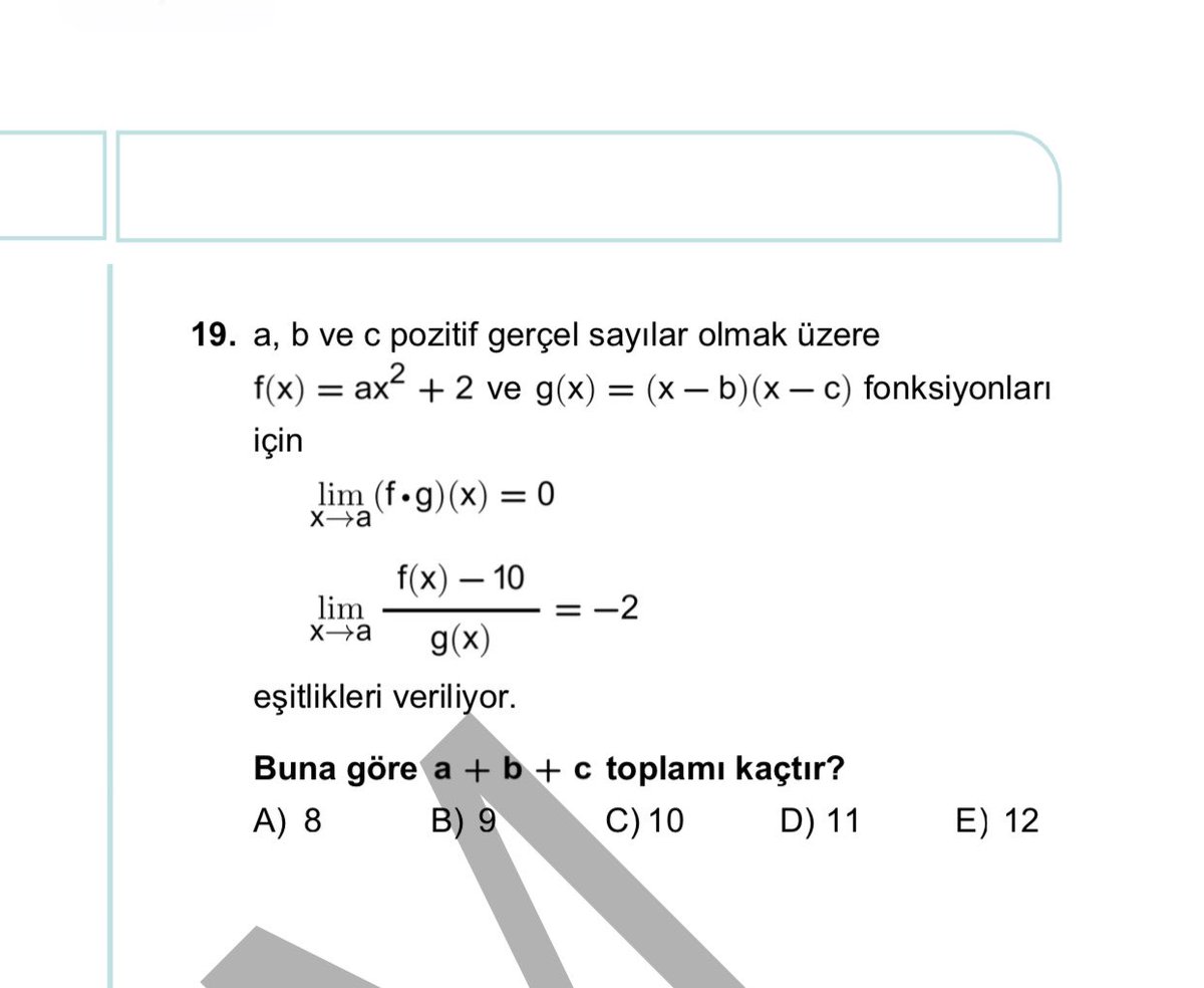 viyarita's tweet photo. Ayt Mat 19. Soru ve ben bunu yapmış gözüküyorum. Ben bunu rüyamda bile yapamam yalnız bari götünüzden net dağıtırken mantıklı yapsaydınız https://t.co/itL0NHT9HR