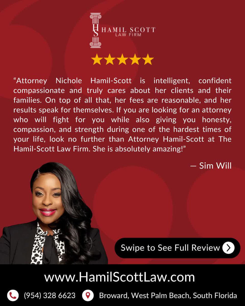 hamilscottlaw's tweet photo. What Our Clients Are Saying...
VIEW ALL TESTIMONIALS... https://t.co/DEztcQrzYg 

#HamilScottLaw #SouthFloridaLawyer #BrowardCountyAttorney #LegalDefense #ProtectYourRights https://t.co/usODhqffSG