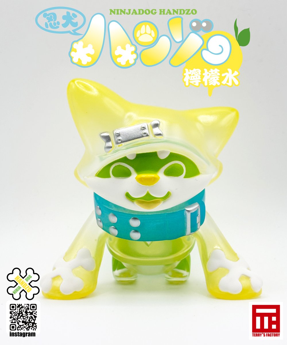 terrys_factory's tweet photo. 忍犬ハンゾー新色
檸檬水

透明感のある涼しげでフレッシュな 
檸檬水をイメージしたハンゾーです。

７月２６日に幕張メッセにて催される
ワンフェスにて先行販売致します。
3-11-10(3ホール)
『てりィとロケジャ』ブース
@rj_graphics
と同卓出展になります。

 #忍犬ハンゾー　#WF2026S https://t.co/4PstMfIhtD