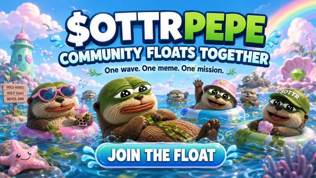ottrpepe_sol's tweet photo. One wave. One meme. One mission. Join the $OTTRPEPE community before the float gets crowded. 🦦

CA: 14Vocny9PLS8wDzdxYa6UoHTBtMmJvxNrPKVK69apump
https://t.co/Nz2joD0zG2 https://t.co/Tt7E5Xygyh