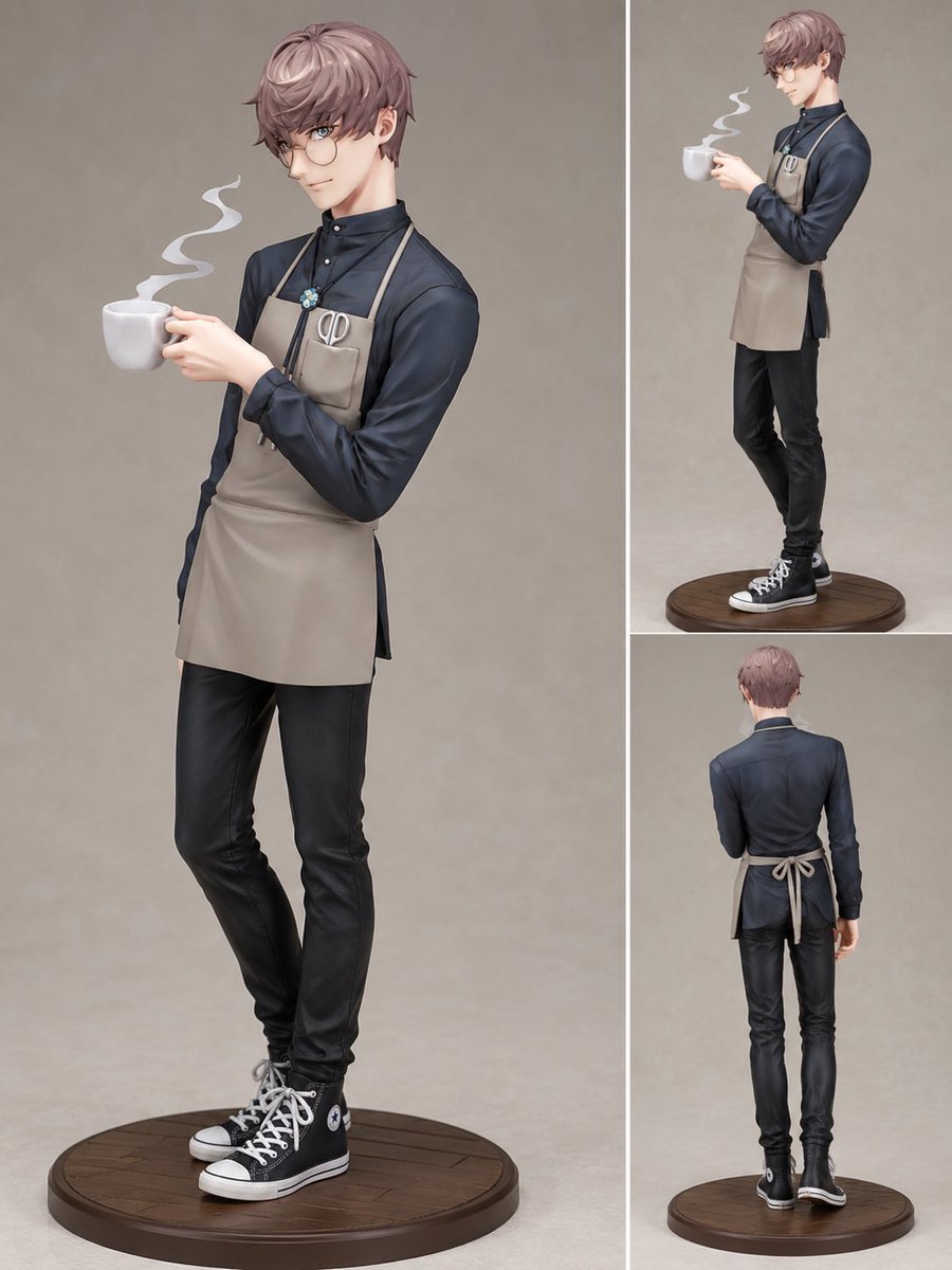 covapple02's tweet photo. 自分の(アイコンの)フィギュア作ってみた。
AIで。
〜ワンフェスで売ってそう💡
誰か作って？プラモ素体で可動式でも🖐️

ぁー、某書家は立体化されてて良いなぁ(*´-`) https://t.co/0wyqbHdz4w