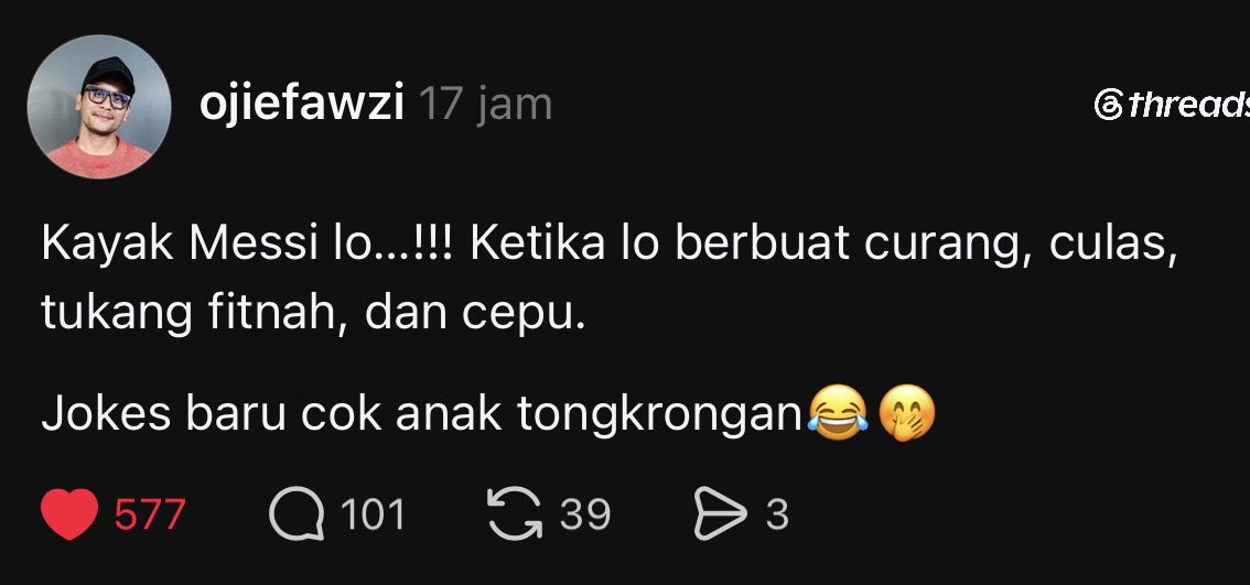 imaqueennz's tweet photo. Kata “Fitnah” jadi jokes baru ditongkrongan 😂 https://t.co/bsaXQp68iB