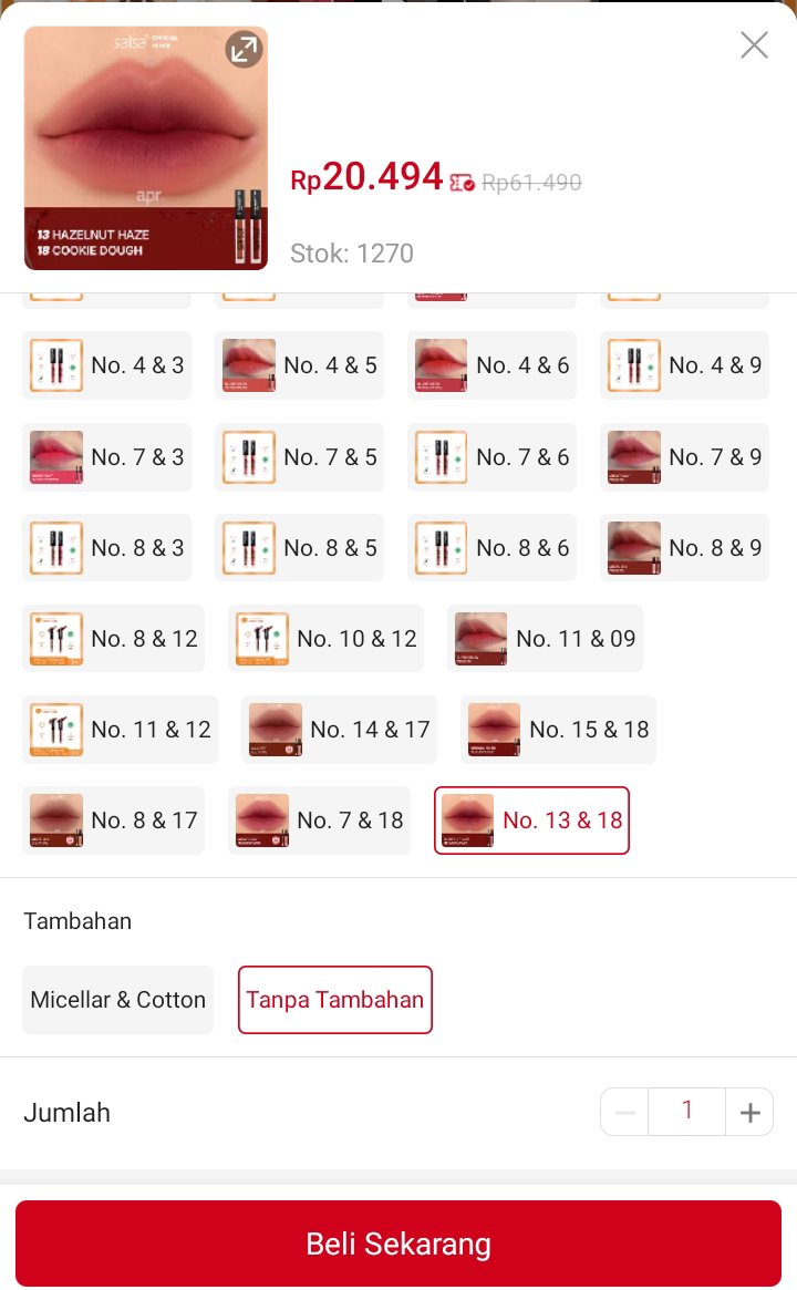 ollanomb's tweet photo. Salsa dynamite lip cream yang ombre lagi diskon, 2 lip cream cuma 20ribuan guys 🫣 https://t.co/lWpVgMjR51 https://t.co/00kwwzmxYh