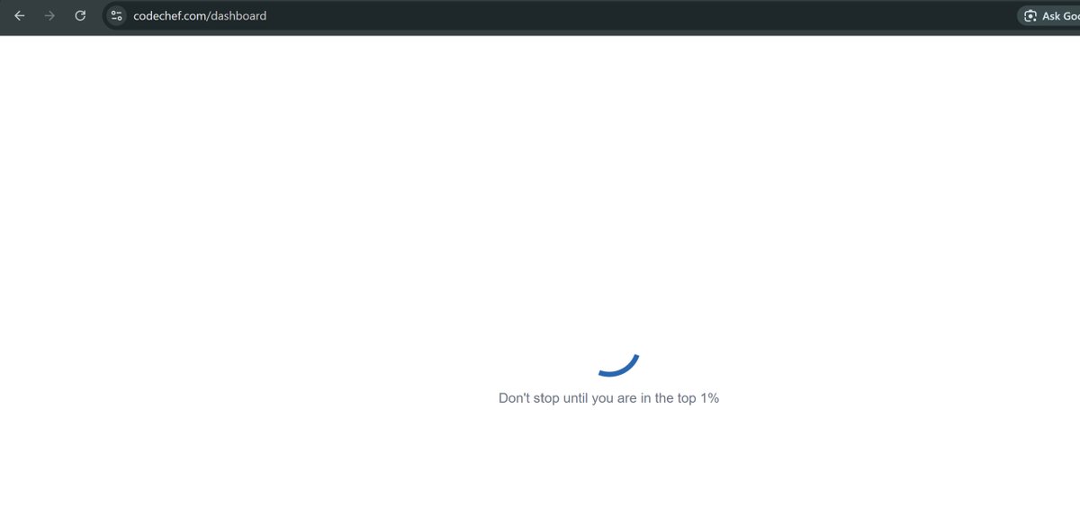 VoidDev_twt's tweet photo. worst website ever @codechef , been 20 mins since contest started but i cant even submit a code or even see the questions
#CP #competitiveprograming #codechef https://t.co/0RVq3tQHpk