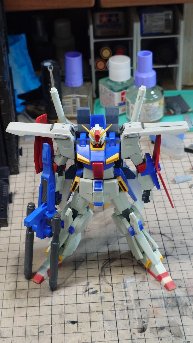 niiyan16's tweet photo. サフ吹く前にフルアーマーパーツをパージしてHGUC強化型ZZ
#ガンプラ https://t.co/AEdyYbweSt