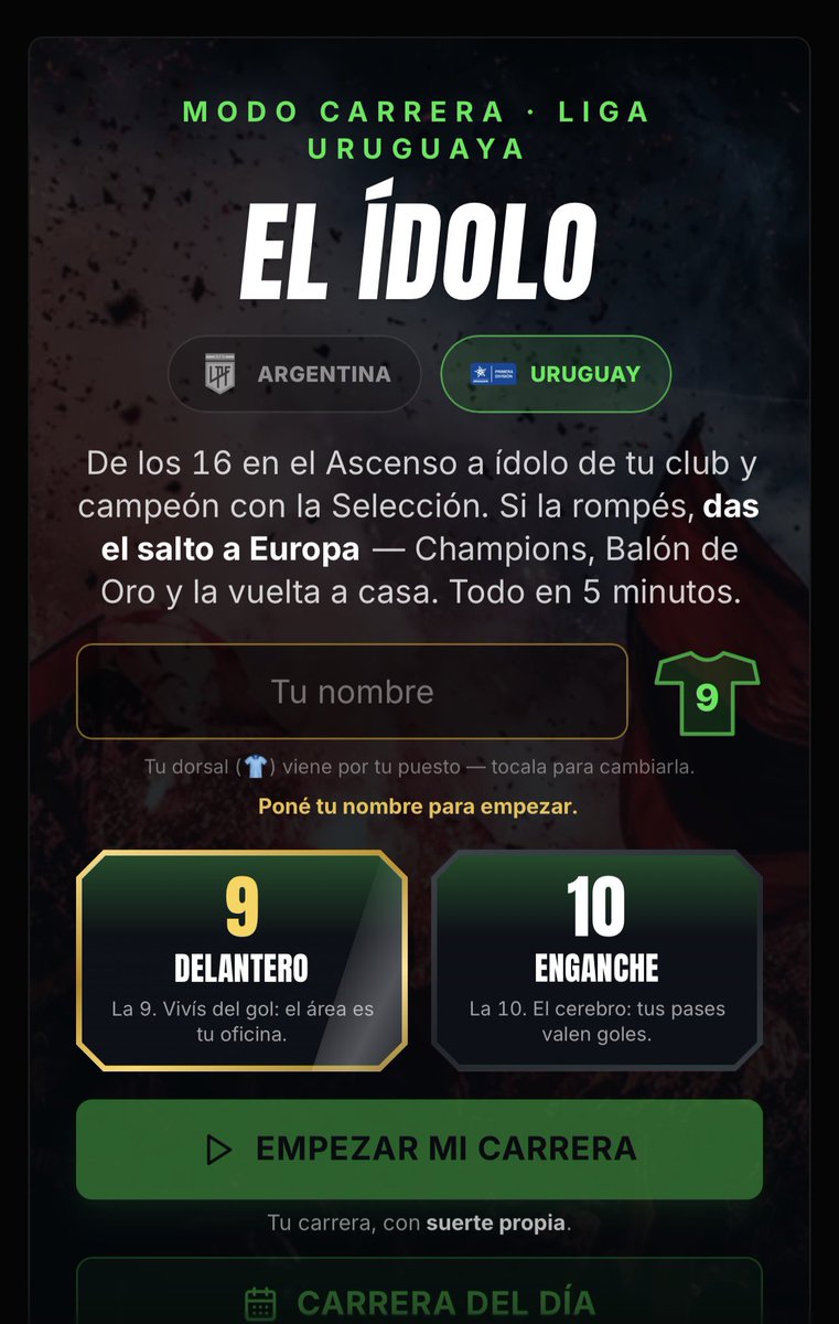 trompisfc's tweet photo. Vi que todo el mundo está jugando el modo carrera de jugador pero cual recomiendan el ídolo o copero
@coperoweb @potrero_app https://t.co/klPaFZl7uK
