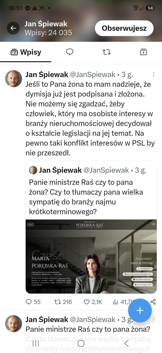 S_Potapowicz's tweet photo. Czy przeprosi?
Komunikat MSiT dla https://t.co/7Uco2vNwqc:  
Ministerstwo Sportu i Turystyki przekazało jednoznaczną odpowiedź. "Informujemy, że nie jest to żona Pana Ministra Ireneusza Rasia". https://t.co/Y5GGUMZpIh