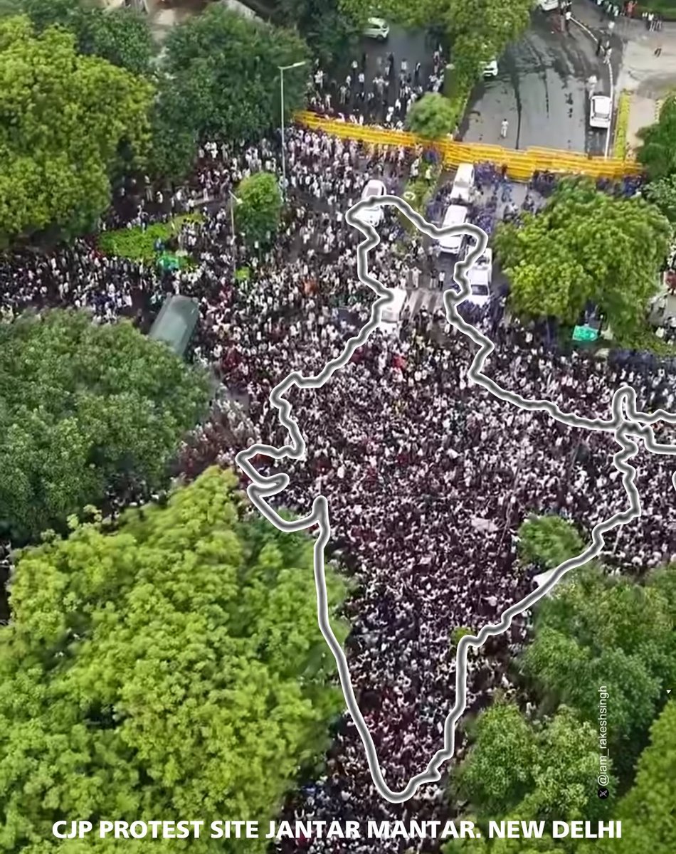 iam_rakeshsingh's tweet photo. Perfect Picture
India in #AmritKaal 
#CJP
#July20Protest #SonamWangchuk
 #jantarmantar 
#cjpprotest
 #hungerstrike https://t.co/y18cN6hgLm