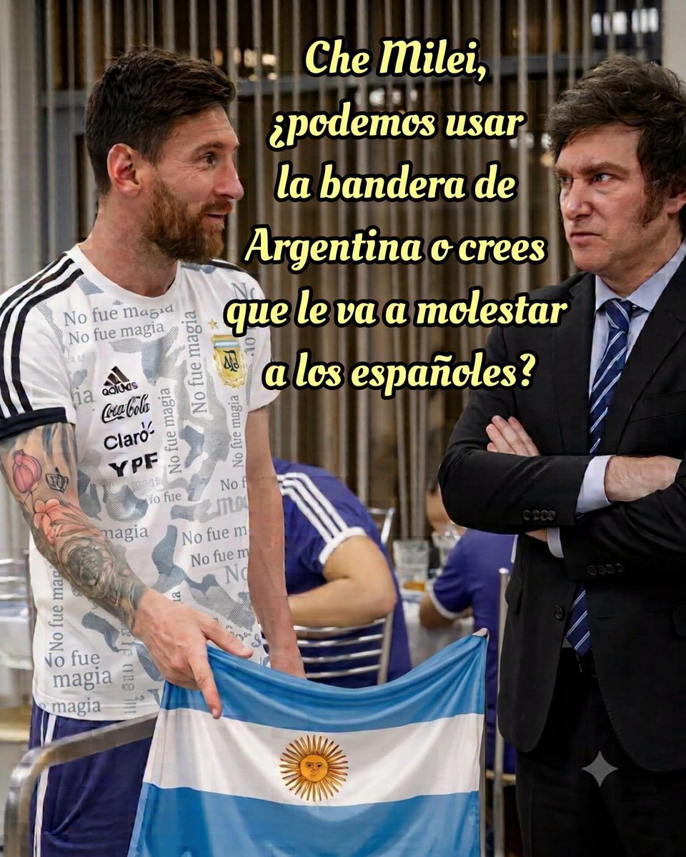 jlusman's tweet photo. @JMilei Cipayos, vendepatria y cínicos! 😡
Gobiernan un país que odian!
✌️🇦🇷 https://t.co/075uthR4vy