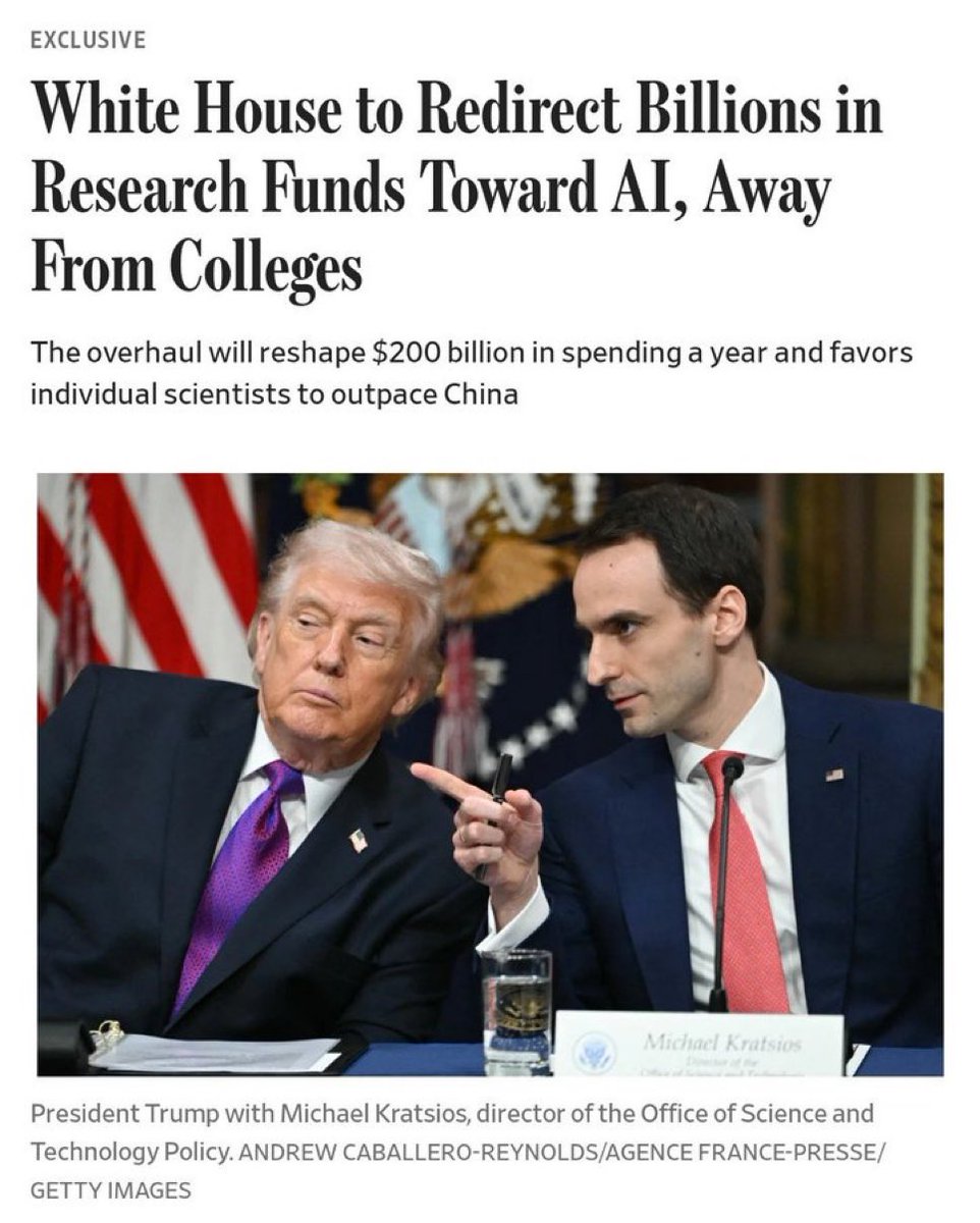 TechForBabies's tweet photo. White House leaders will move their piggy bank,
To put the money in the AI tank.
They're taking money from the biggest schools,
For workers to make smart computer tools. https://t.co/p3fKJodxsC