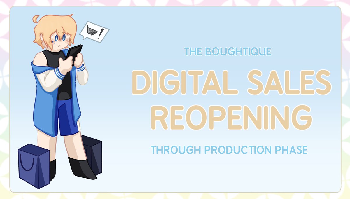 dainfashionzine's tweet photo. 💫 SPECIAL ANNOUNCEMENT

The Boughtique is happy to announce it is reopening its doors for our digital catalog! Orders will be open during our production phase ONLY for our digital zine, but will not count towards any new stretch goals.

🛍️ https://t.co/ZM8iN3KalU https://t.co/Wvu38PHyVp