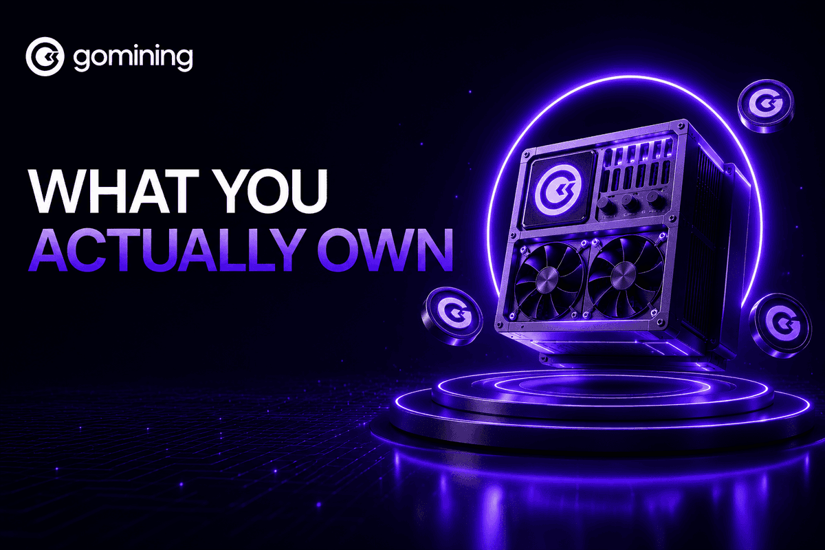 GoMining's tweet photo. Your mining power isn't rented. You own it.

That sounds like a small distinction. 

It's the whole thing. Most people mining Bitcoin without hardware don't actually own anything, and they don't realise it until it's too late.

Here's what you actually own with GoMining. 🧵