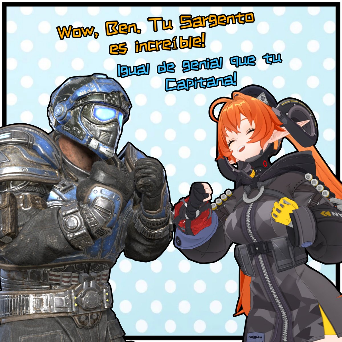 SDemara_'s tweet photo. Marcus &amp; Ben conocen a Orphie &amp; Magus.

Gears of War X Zenless Zone Zero 

#gearsofwar #zenlesszonezero #3dart #blender #zzz #zzzero https://t.co/xoEEp5nLxD