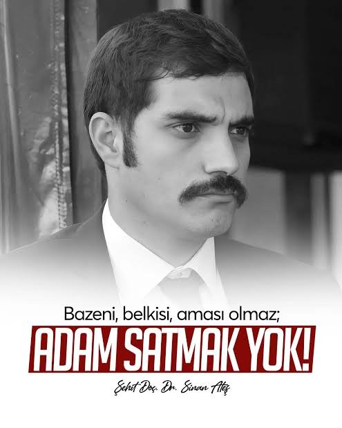 MilliyetciHbr's tweet photo. "Bazeni, belkisi, aması olmaz;
ADAM SATMAK YOK!"

#Şehit #SinanAteş
 #SinanAteşiçinAdalet
 #SinanınAteşiHepiniziYakacak https://t.co/CYogftW58N