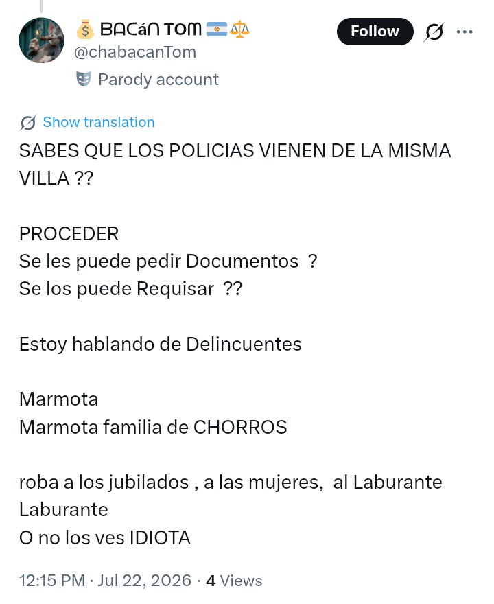millenialconurb's tweet photo. Cuando sos un idiota que para que no haya delincuencia propone que la gente no pueda circular de a 4 en un auto. Dale, 5 horas antes voy a salir para llevar a mis hijas al colegio. Y como si no pudieran salir de a 2. https://t.co/Te9YmWbYXU